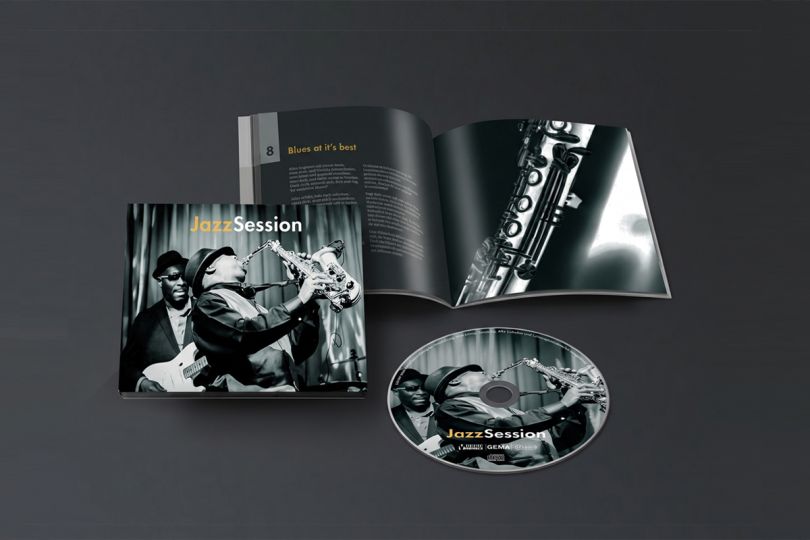 CD-Cover  und Booklet-Gestaltung "Jazz Session" - Music by Manfred Jäger